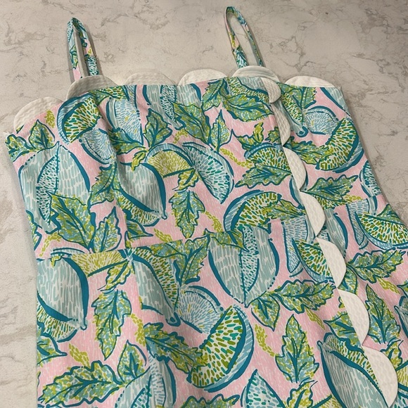 Lilly Pulitzer Mercede Stretch Dress in Urchin Pink Vitamin Sea Smocked - Picture 6 of 16